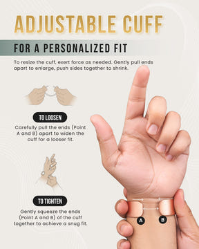 Magnetic Bracelet Mega Strength Magnetic Therapy Bracelet Wide Copper Cuff MagnetRX