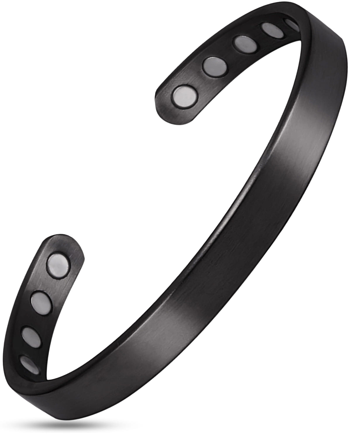 Magnetic Bracelet Men’s Magnetic Bracelet Cuff (Brushed Black) MagnetRX