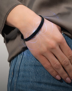 Magnetic Bracelet Men’s Magnetic Bracelet Cuff (Brushed Black) MagnetRX