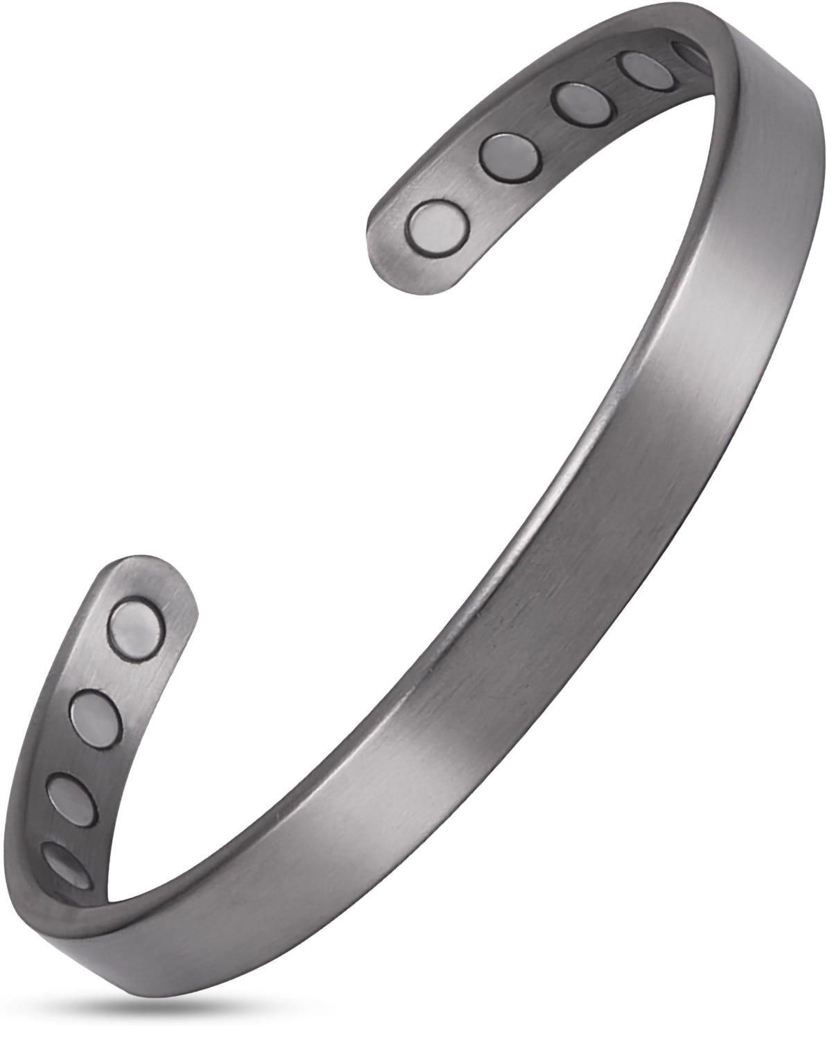 Magnetic Bracelet Men’s Magnetic Bracelet Cuff (Brushed Silver) MagnetRX