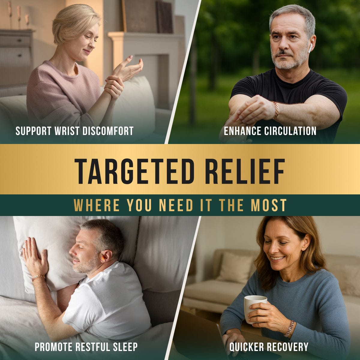 Magnetic Bracelet Rugged Twist Copper Magnetic Therapy Bracelet Bangle MagnetRX