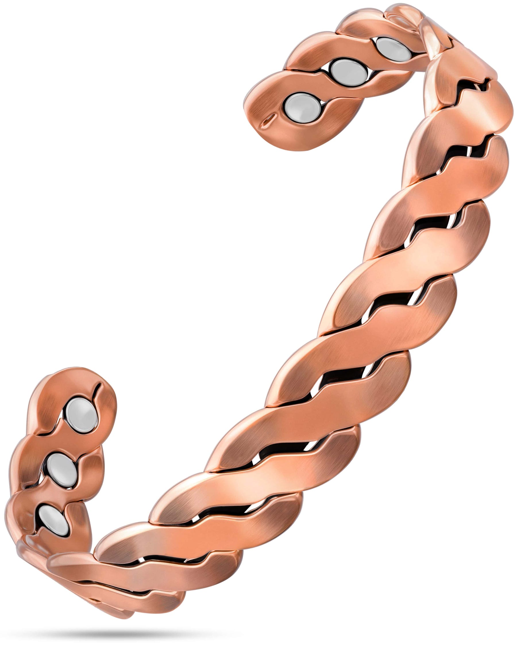 Magnetic Bracelet Rugged Twist Copper Magnetic Therapy Bracelet Bangle MagnetRX
