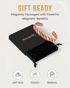 Magnetic Bracelet Rugged Twist Copper Magnetic Therapy Bracelet Bangle MagnetRX