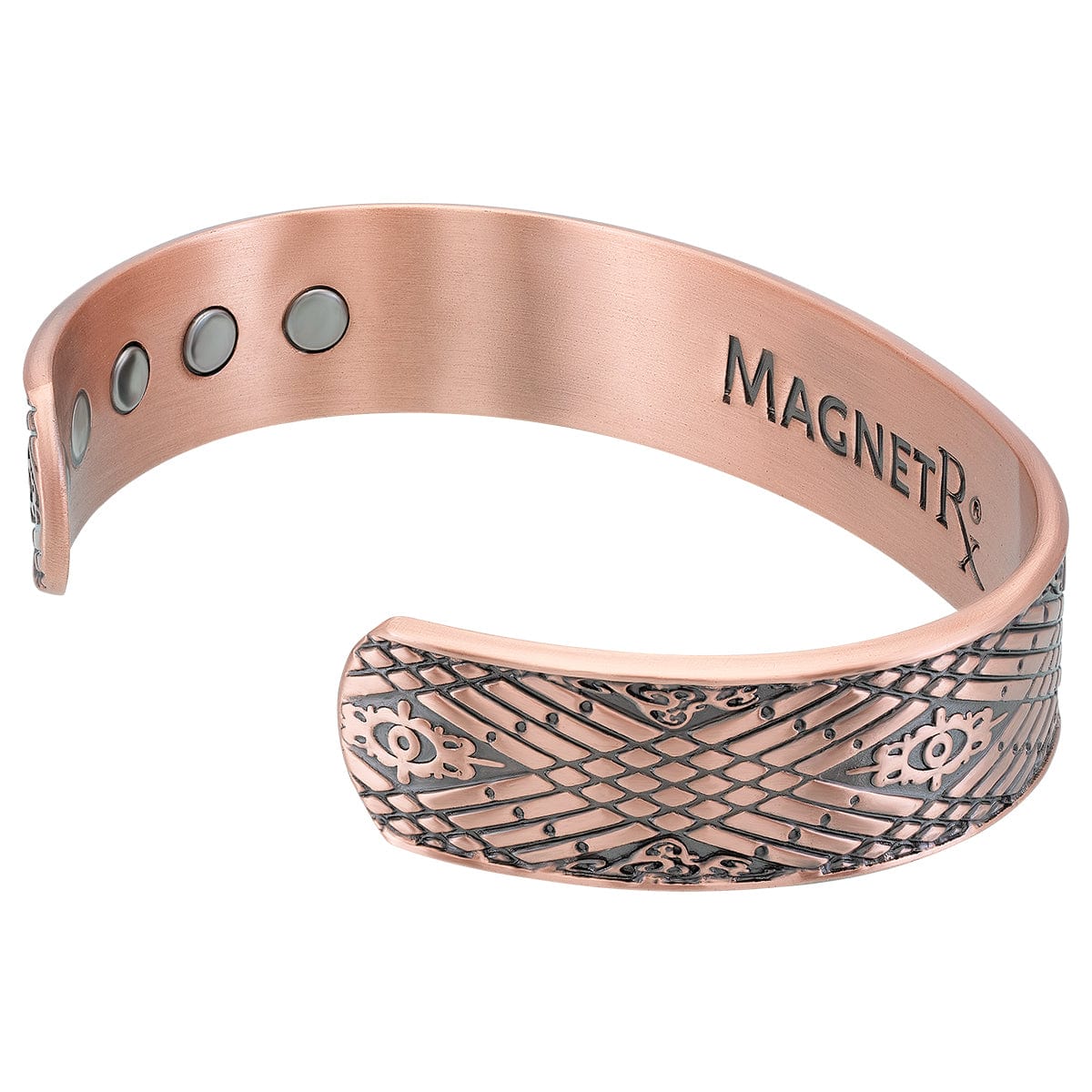 Stamped Celtic Mist Magnetic Copper Bracelet Cuff for Men