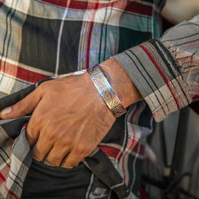 Magnetic Bracelet Stamped Irish Tree Magnetic Copper Bracelet Cuff for Men MagnetRX