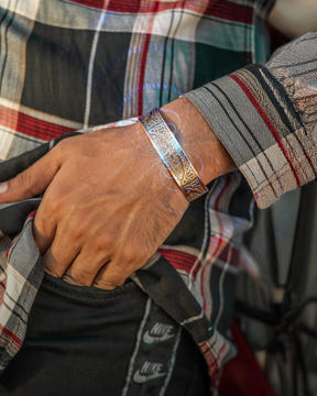 Magnetic Bracelet Stamped Irish Tree Magnetic Copper Bracelet Cuff for Men MagnetRX