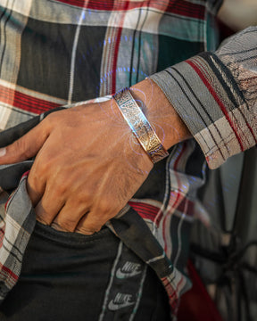 Magnetic Bracelet Stamped Irish Tree Magnetic Copper Bracelet Cuff for Men MagnetRX