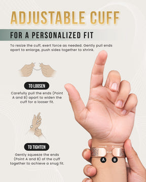 Magnetic Bracelet Stamped Irish Tree Magnetic Copper Bracelet Cuff for Men MagnetRX