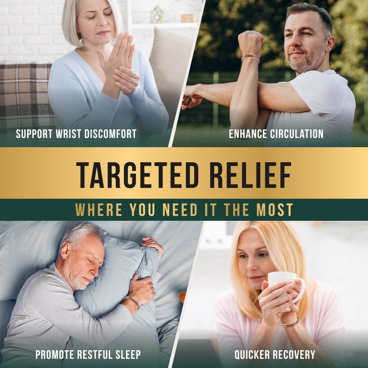 Magnetic Bracelet Stamped Native Magnetic Copper Bracelet Cuff for Men MagnetRX