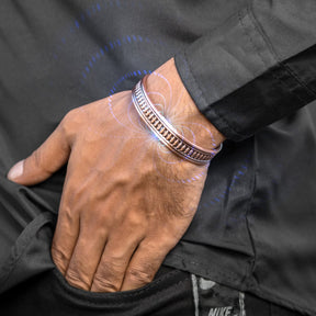 Magnetic Bracelet Stamped Native Magnetic Copper Bracelet Cuff for Men MagnetRX