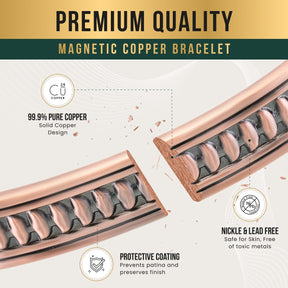 Magnetic Bracelet Stamped Native Magnetic Copper Bracelet Cuff for Men MagnetRX