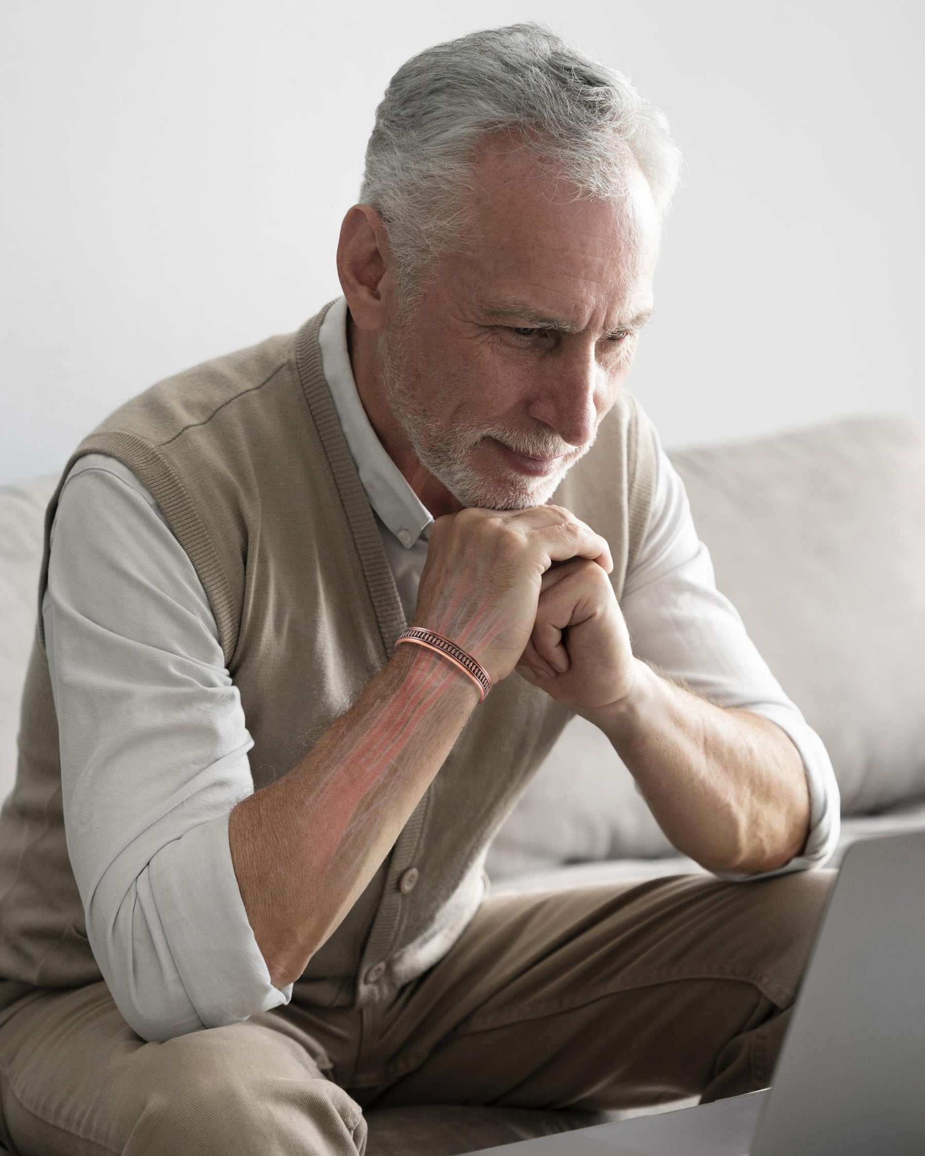 Magnetic Bracelet Stamped Native Magnetic Copper Bracelet Cuff for Men MagnetRX