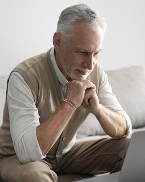 Magnetic Bracelet Stamped Native Magnetic Copper Bracelet Cuff for Men MagnetRX