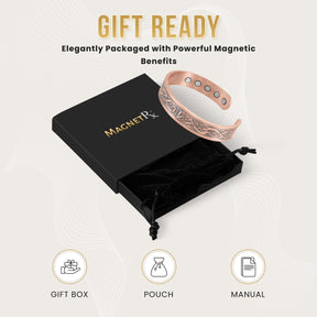 Magnetic Bracelet Stamped Viking Magnetic Copper Bracelet Cuff for Men MagnetRX