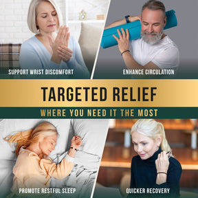 Twisted Cable Magnetic Bracelet Cuff (Black)