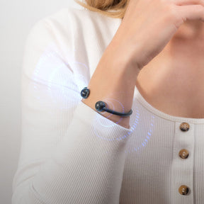 Magnetic Bracelet Twisted Cable Magnetic Bracelet Cuff (Gunmetal) MagnetRX