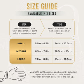 Magnetic Bracelet Twisted Cable Magnetic Bracelet Cuff (Silver & Gold) MagnetRX