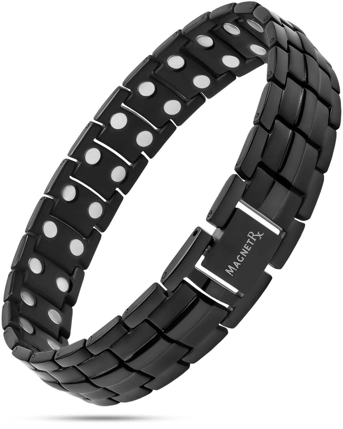 Magnetic Bracelet Ultra Strength Magnetic Therapy Bracelet Black Classic MagnetRX