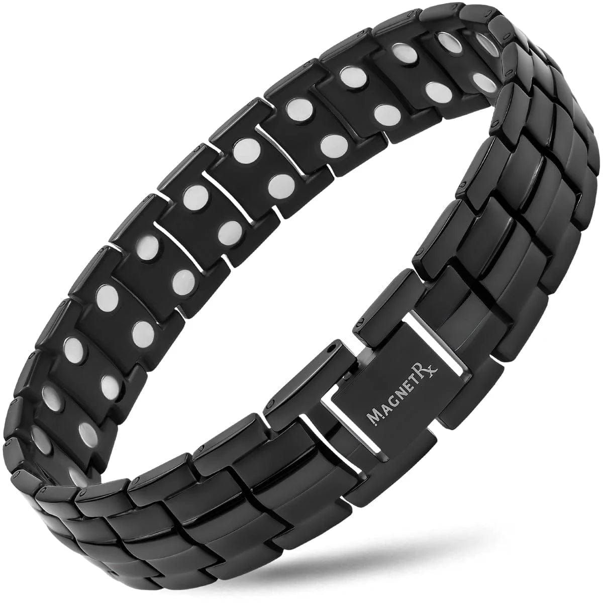 Magnetic Bracelet Ultra Strength Magnetic Therapy Bracelet Black Classic MagnetRX