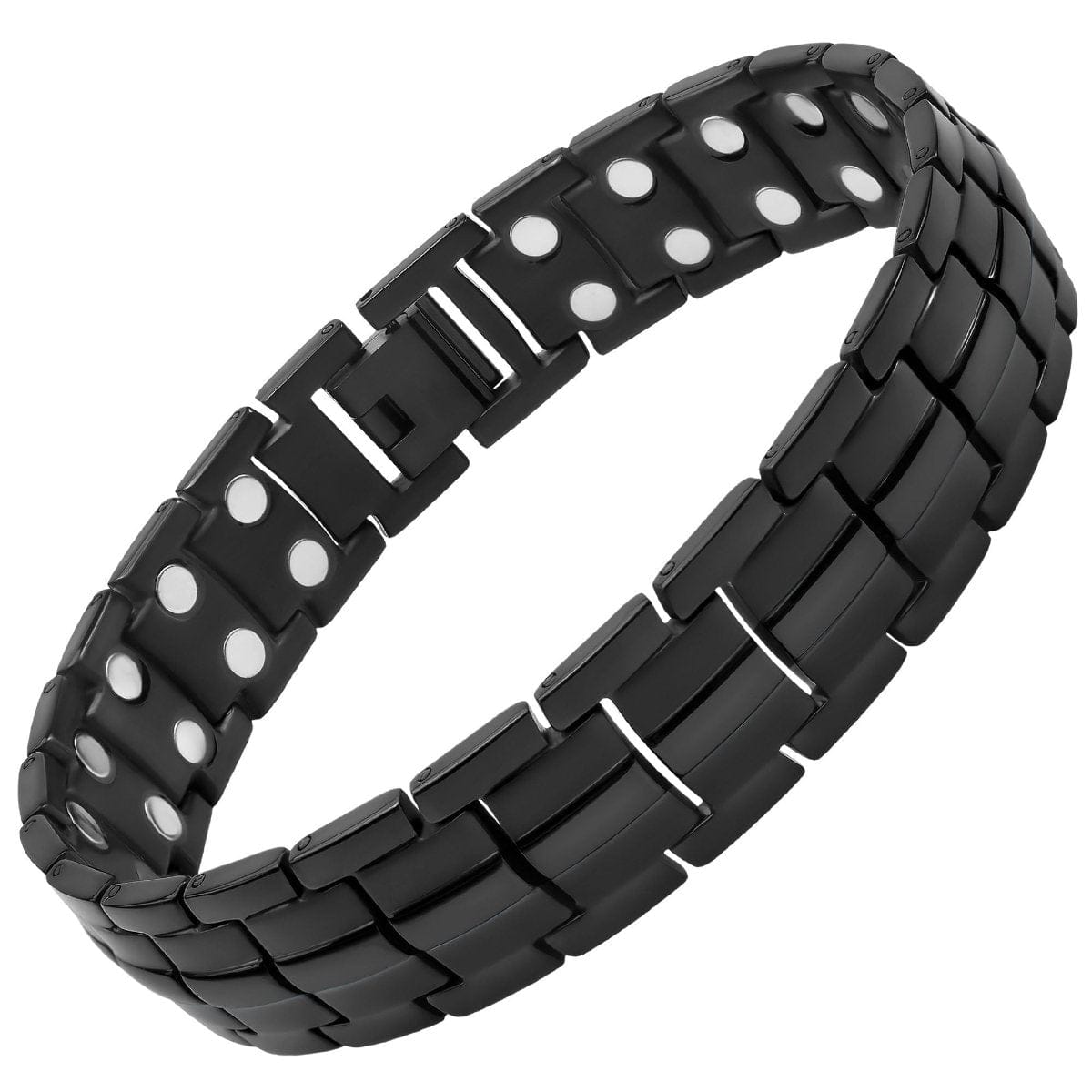 Magnetic Bracelet Ultra Strength Magnetic Therapy Bracelet Black Classic MagnetRX