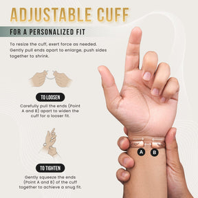 Magnetic Bracelet Women’s Floral Style Copper Magnetic Therapy Bracelet Bangle MagnetRX