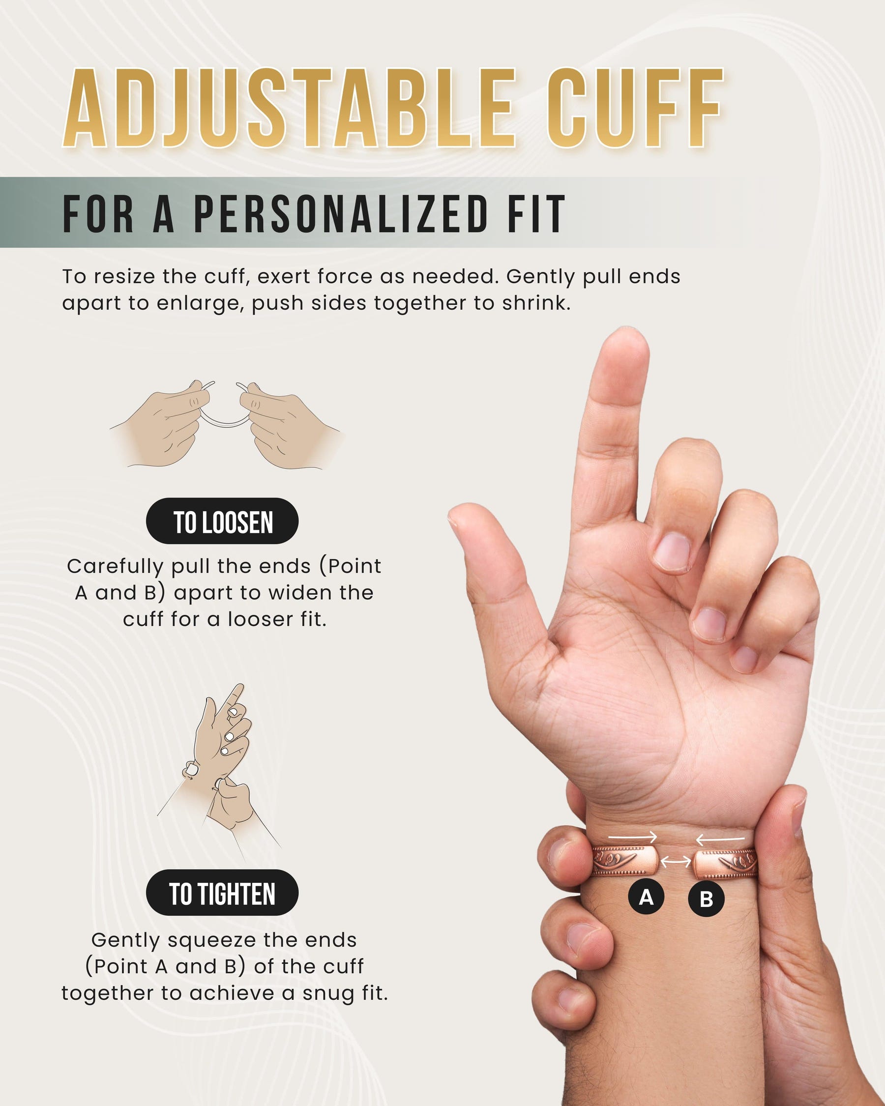 Magnetic Bracelet Women’s Floral Style Copper Magnetic Therapy Bracelet Bangle MagnetRX