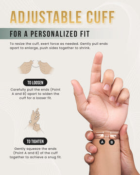 Magnetic Bracelet Women’s Floral Style Copper Magnetic Therapy Bracelet Bangle MagnetRX