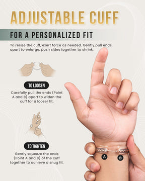 Magnetic Bracelet Women’s Inlay Copper Wire Magnetic Therapy Bracelet Bangle MagnetRX