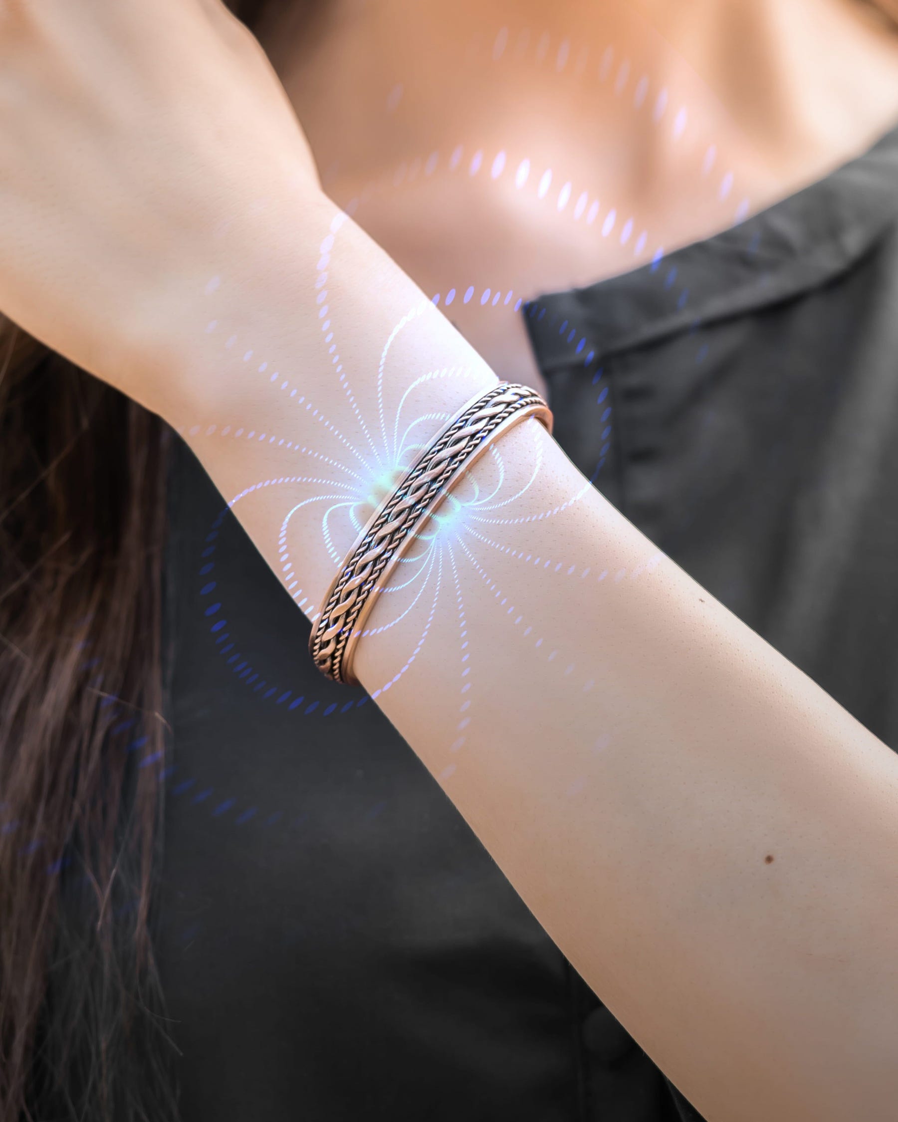 Magnetic Bracelet Women’s Inlay Copper Wire Magnetic Therapy Bracelet Bangle MagnetRX