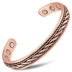 Magnetic Bracelet Women’s Inlay Copper wire Magnetic Therapy Bracelet Bangle MagnetRX