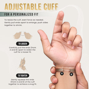 Magnetic Bracelet Women’s Inlay Silver & Gold Wire Copper Magnetic Therapy Bracelet Bangle MagnetRX