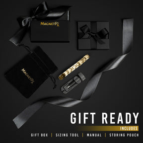 Magnetic Bracelet Women's Ultra Strength Gold Titanium Magnetic Therapy Bracelet MagnetRX