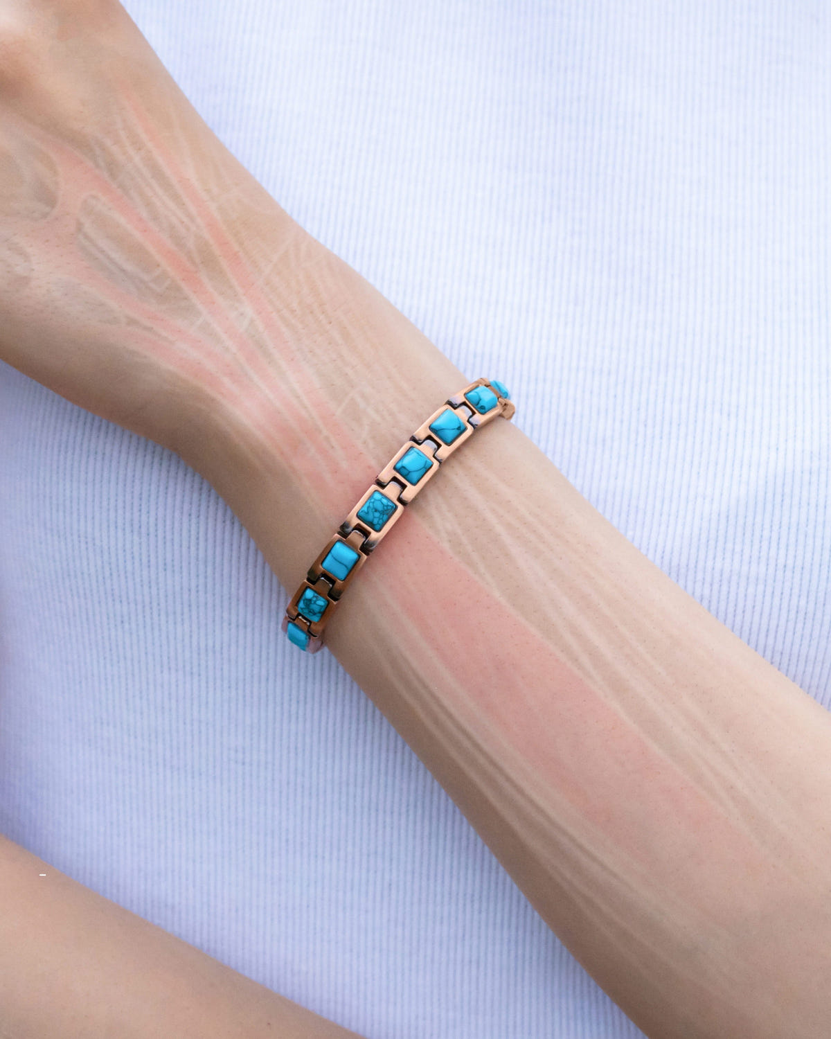 Magnetic Bracelet Women's Ultra Strength Pure Copper Magnetic Bracelet (Classic Turquoise) MagnetRX