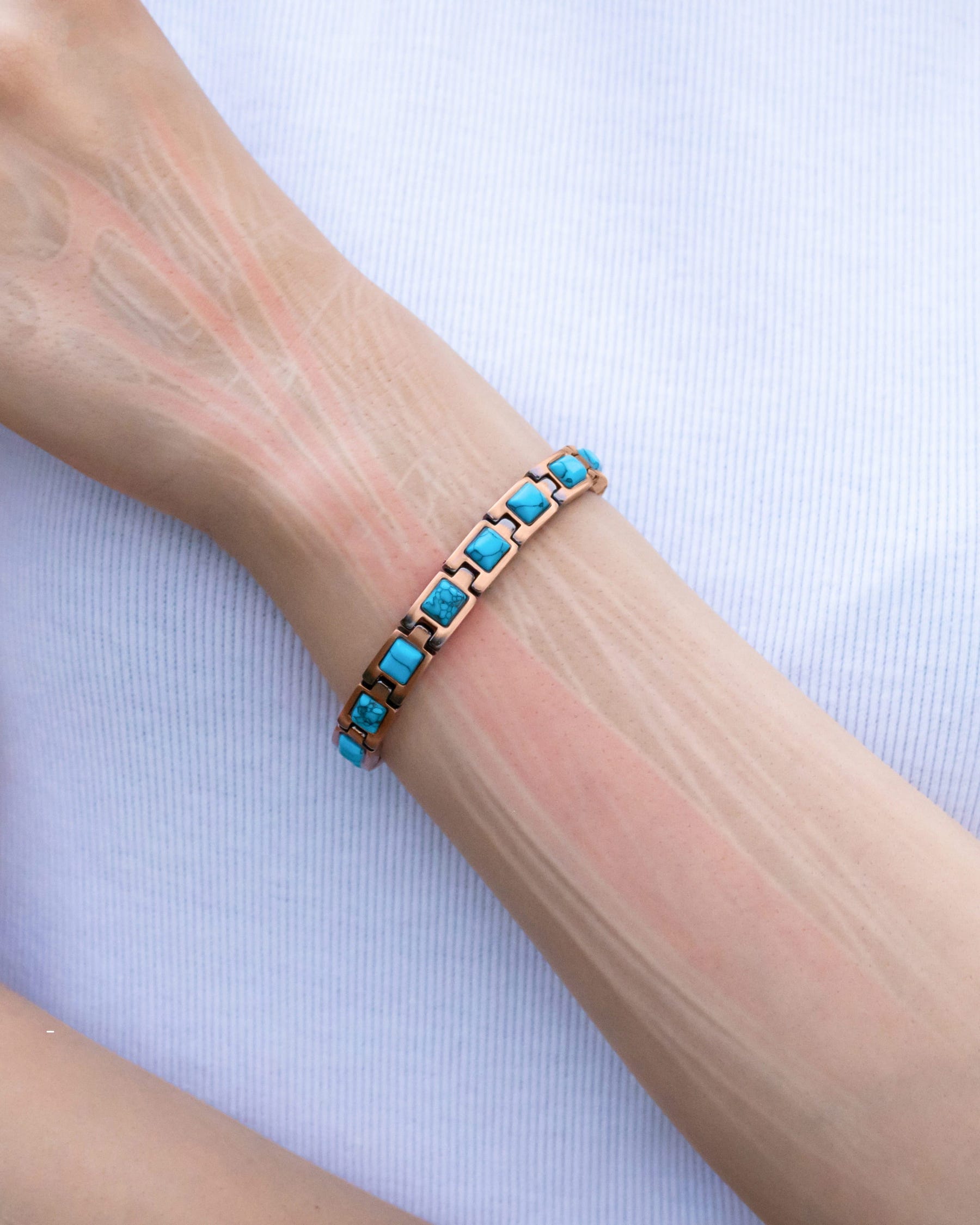 Magnetic Bracelet Women's Ultra Strength Pure Copper Magnetic Bracelet (Classic Turquoise) MagnetRX