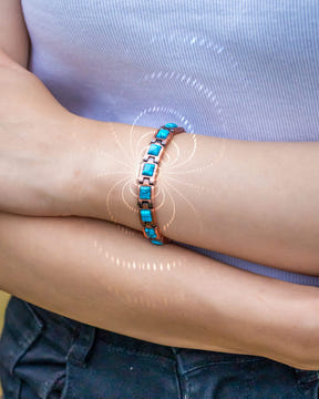 Magnetic Bracelet Women's Ultra Strength Pure Copper Magnetic Bracelet (Classic Turquoise) MagnetRX