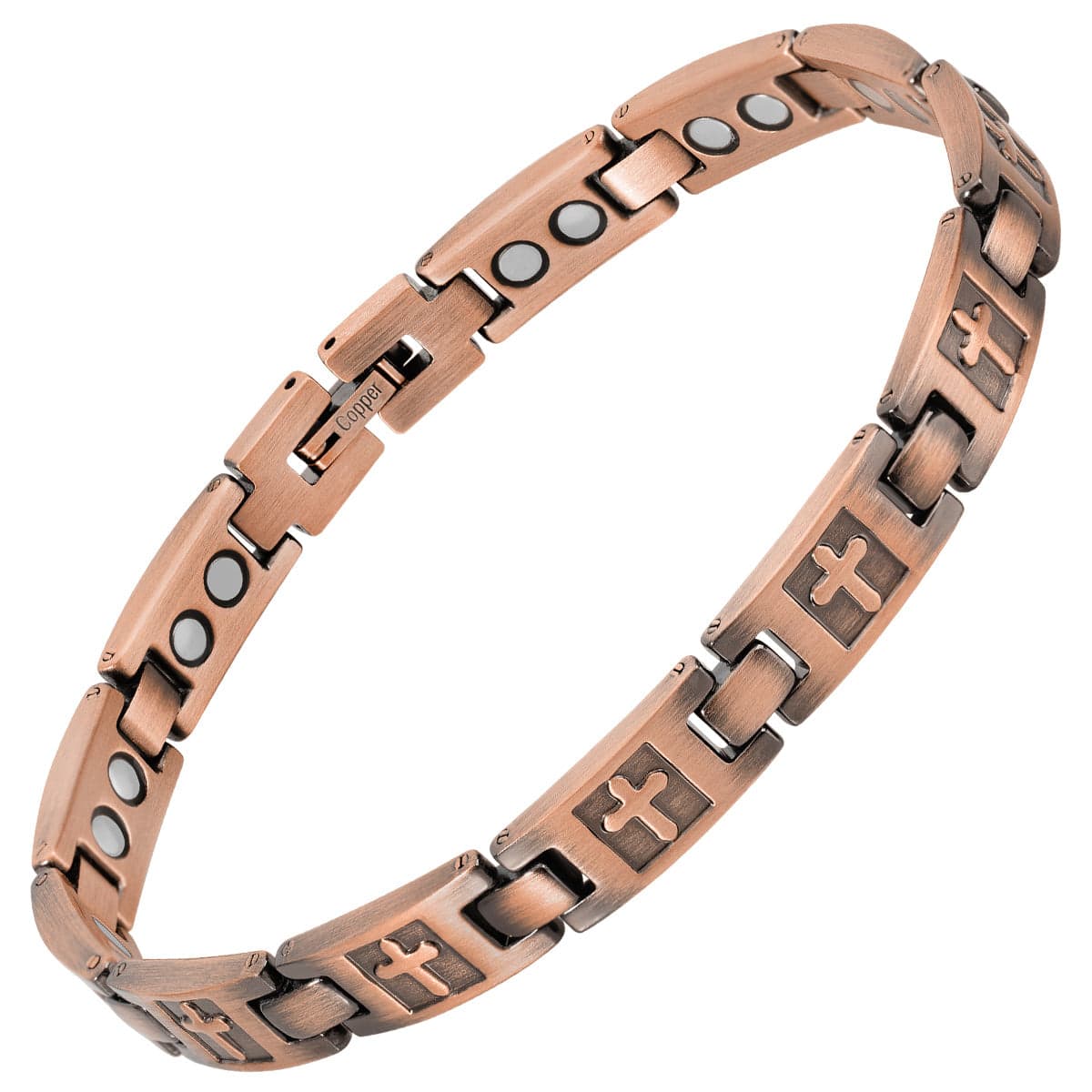 Pure Copper Magnetic Bracelet - 12 Magnets, 2000 Gauss each –  TheBraceletShoppe