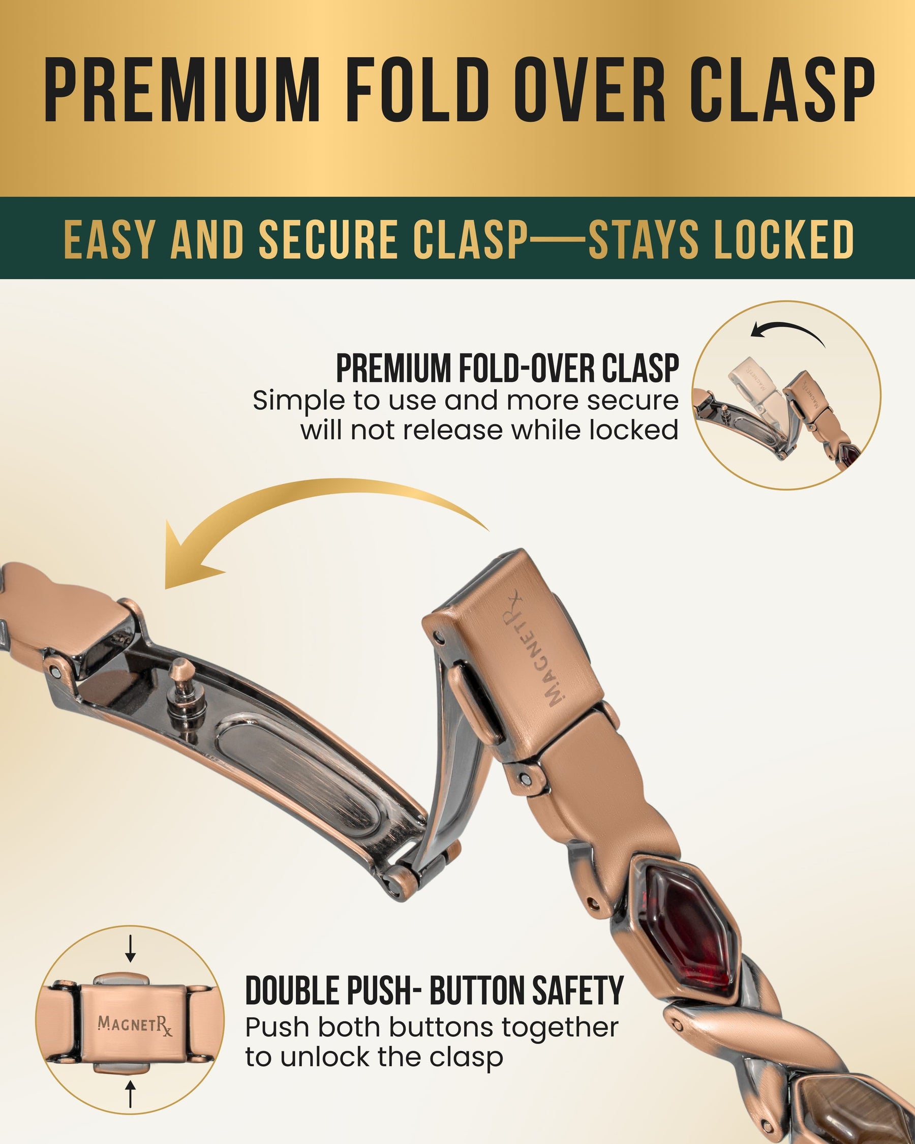 Magnetic Bracelet Women's Ultra Strength Pure Copper Magnetic Bracelet (Mixed Stones) MagnetRX