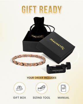Magnetic Bracelet Women’s Ultra Strength Pure Copper Magnetic Therapy Bracelet (XO) MagnetRX