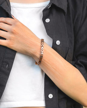 Magnetic Bracelet Women’s Ultra Strength Pure Copper Magnetic Therapy Bracelet (XO) MagnetRX