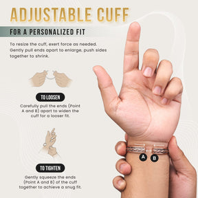 Magnetic Bracelet Woven Inlay Copper Magnetic Therapy Bracelet Bangle for Men & Women MagnetRX