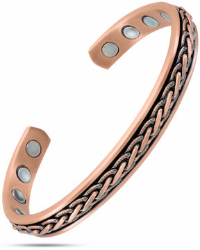 Magnetic Bracelet Woven Inlay Copper Magnetic Therapy Bracelet Bangle for Men & Women MagnetRX