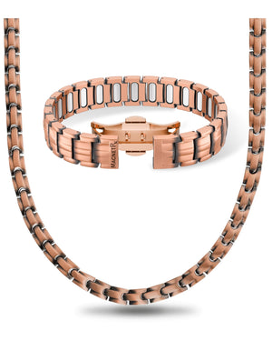 Men’s Copper Power Set – EllipseMAX Magnetic Bracelet + Necklace