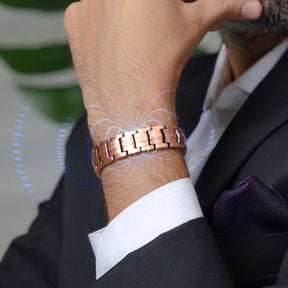 Men’s EllipseMAX Magnetic Bracelet Duo – Copper & Black