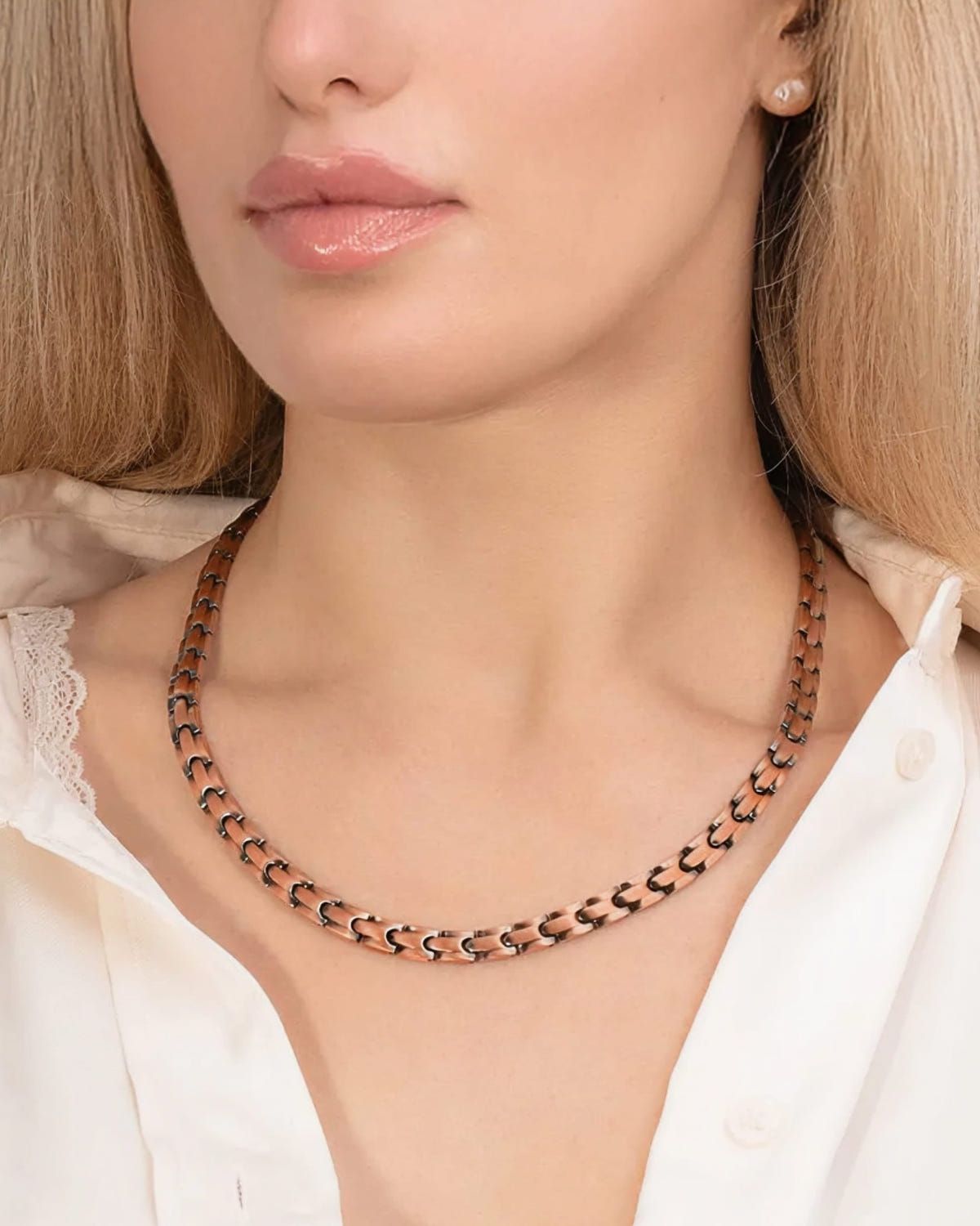 Magnetic Bundles Women’s Copper Power Set – EllipseMAX Bracelet + Necklace MagnetRX