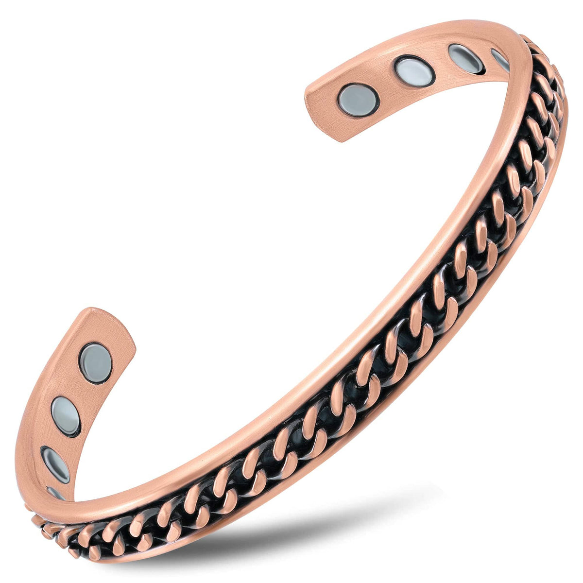AMAZHEAL Bio Magnetic Therapy Double Ton Titanium Metal Bracelet For Men &  Women : Amazon.in: Jewellery
