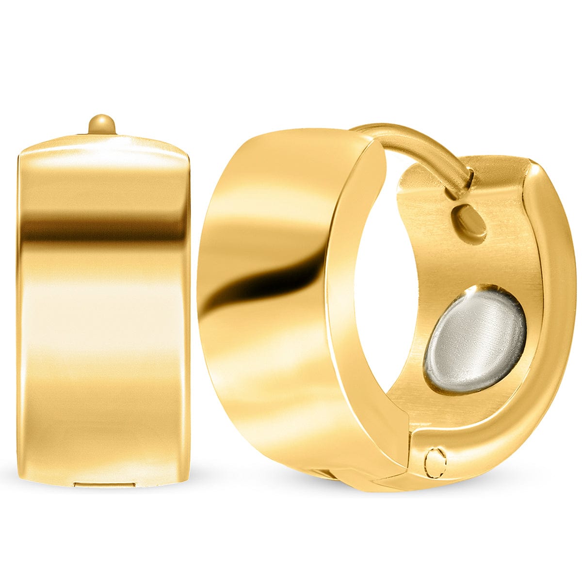 Polished Magnetic Therapy Earrings for Women (Gold)