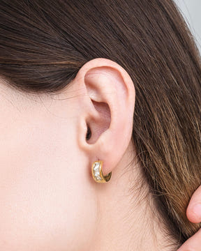 Magnetic Earrings Crystal Magnetic Therapy Earrings for Women (Gold) MagnetRX