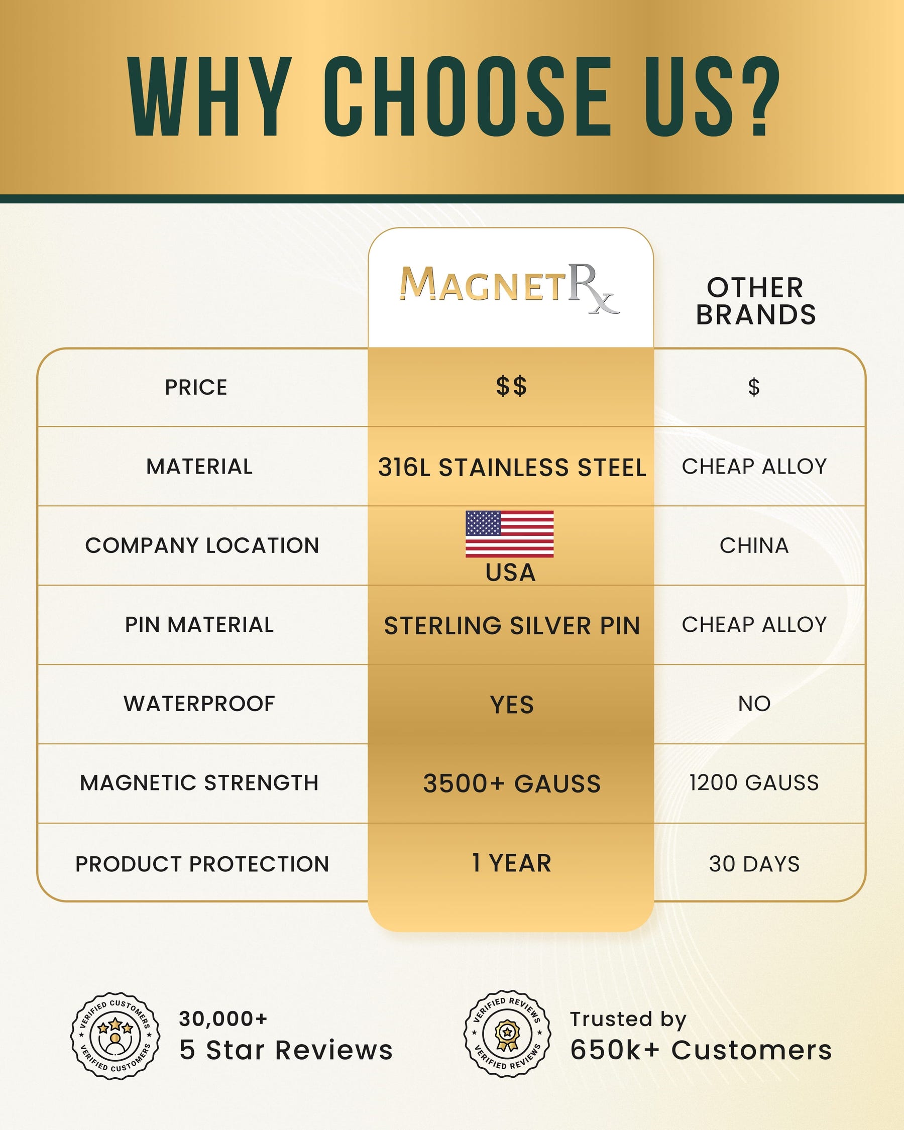 Magnetic Earrings Polished Magnetic Therapy Earrings for Women (Silver) MagnetRX