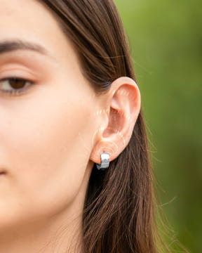 Magnetic Earrings Polished Magnetic Therapy Earrings for Women (Silver) MagnetRX