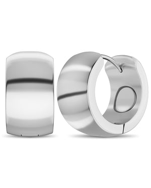 Polished Magnetic Therapy Earrings for Women (Silver | Medium)